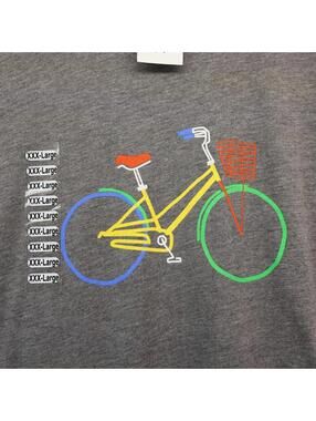 Google Bike Tee Shirt New Mens 3XL Bicycle Campus Gray NWT